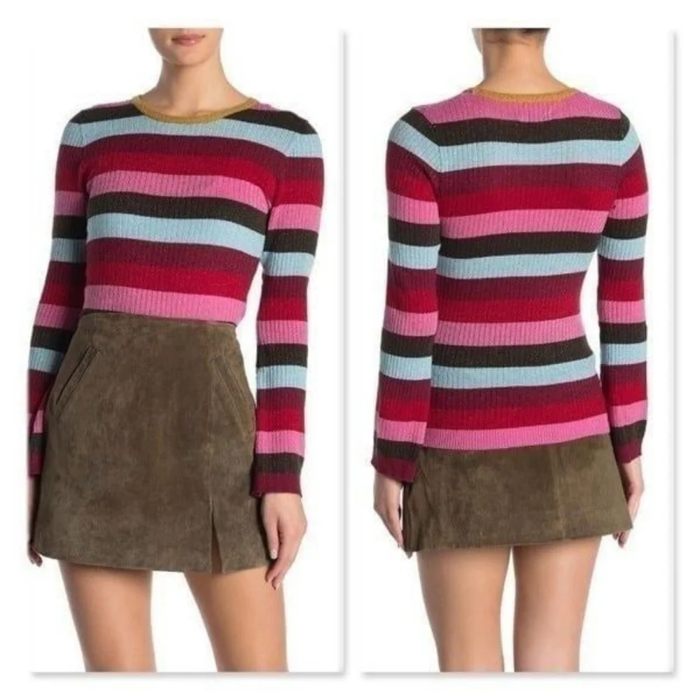 Blank NYC Metallic Stripe Top XS - Picture 3 of 12